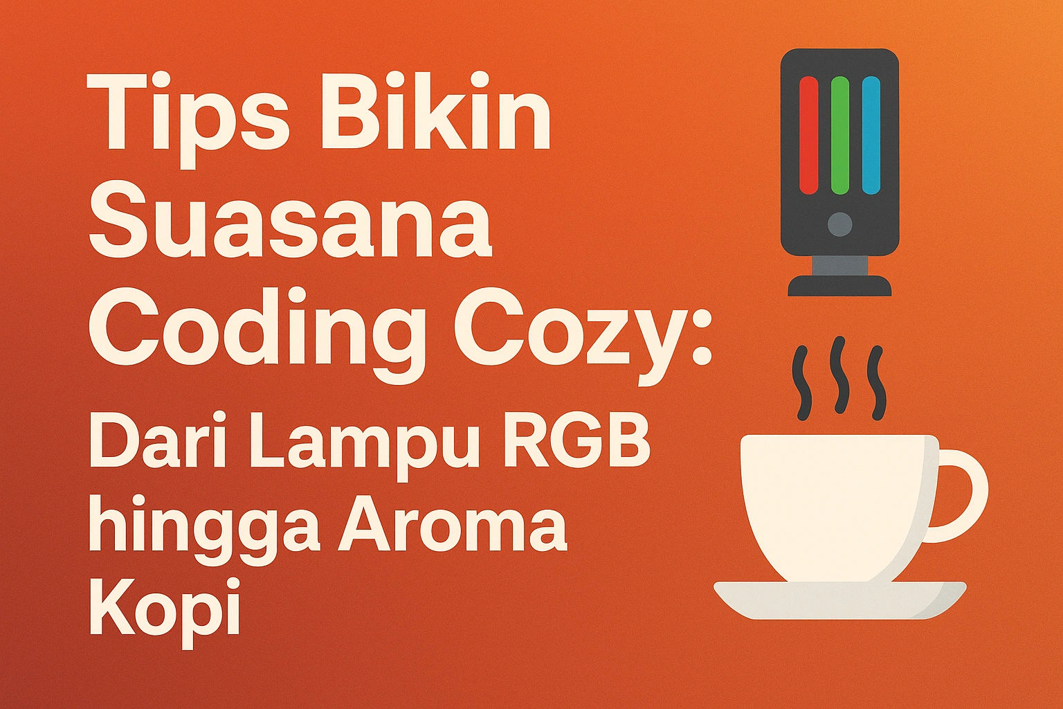 Tips Bikin Suasana Coding Cozy: Dari Lampu RGB hingga Aroma Kopi